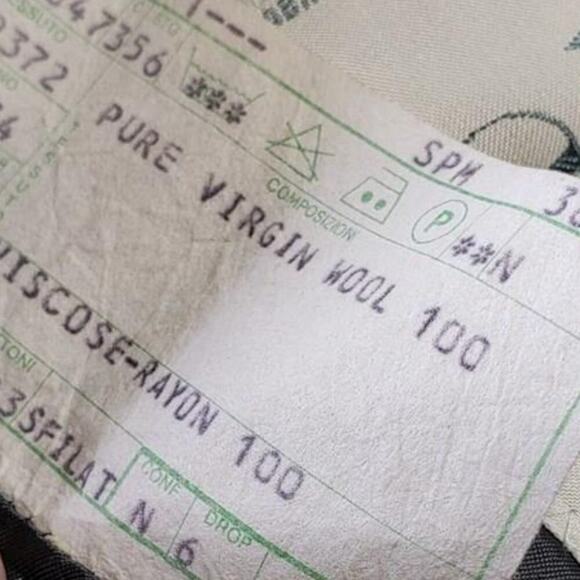 Valentino Uomo Men's Gray Stripe Double-Breasted Wool Suit Jacket Blazer Sz 38 - Picture 15 of 16